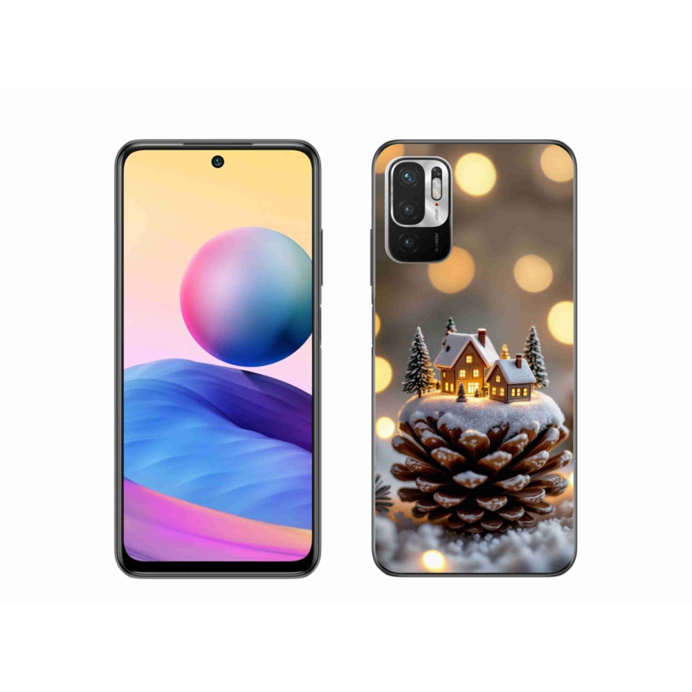 Gél borítás mmCase a Xiaomi Poco M3 Pro számára - téli falu