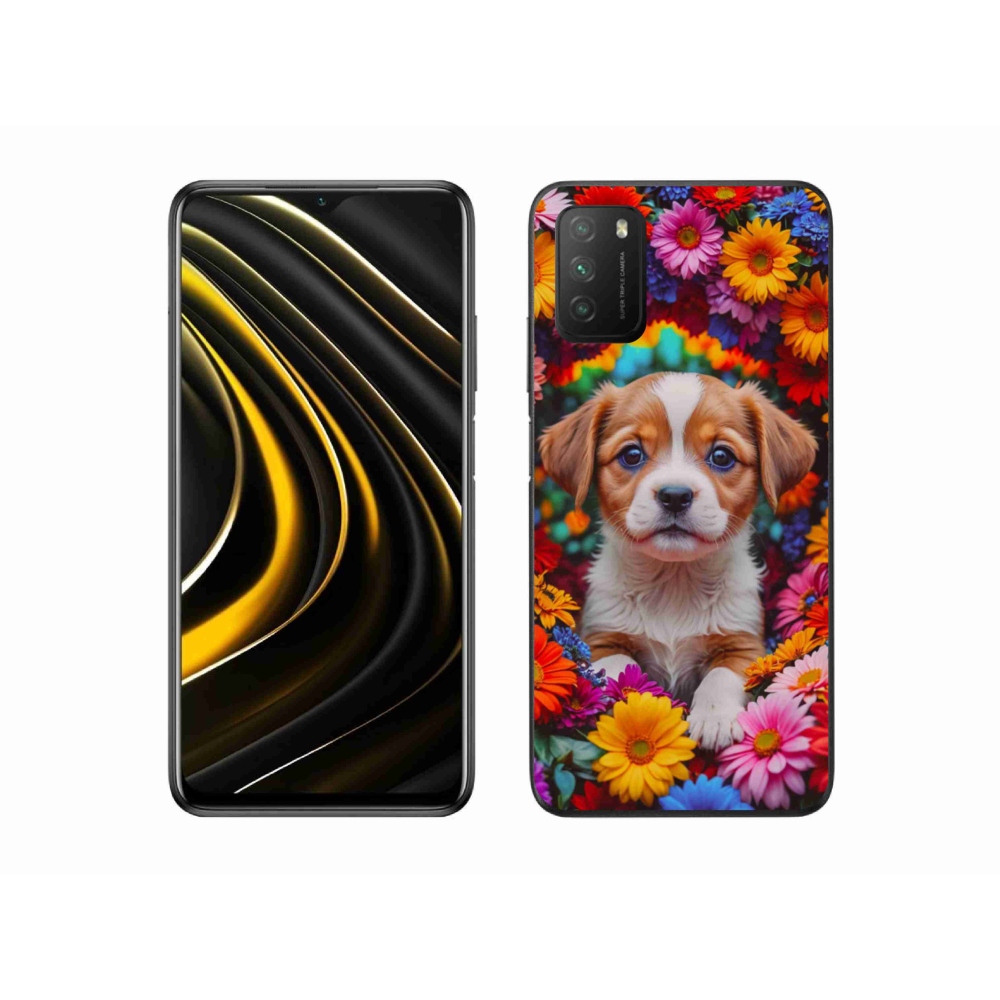 Gél borítás mmCase a Xiaomi Poco M3-hoz - aranyos kiskutya