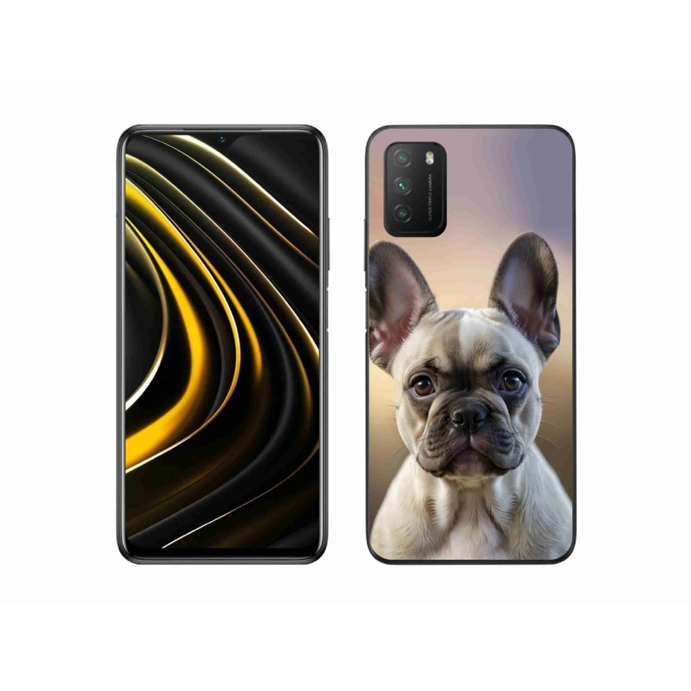 Gél borítás mmCase a Xiaomi Poco M3-hoz - aranyos francia bulldog