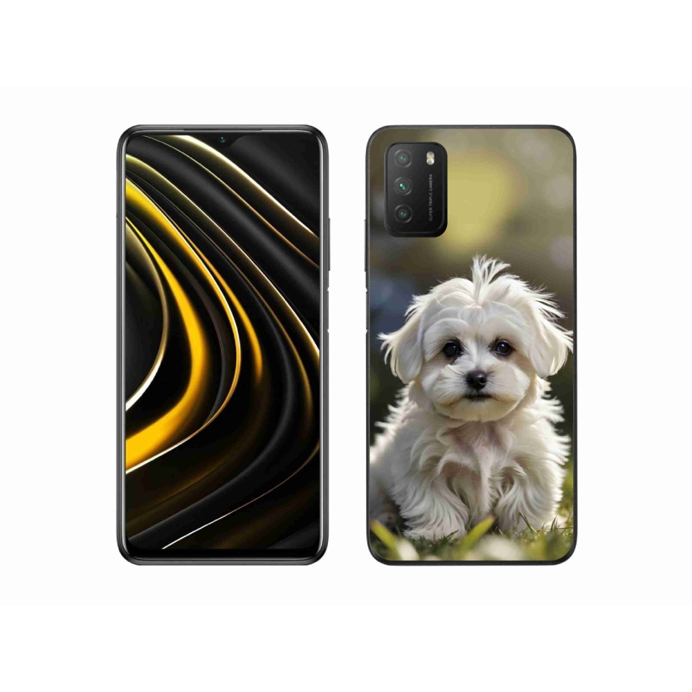 Gél borítás mmCase a Xiaomi Poco M3-hoz - aranyos máltai kutya