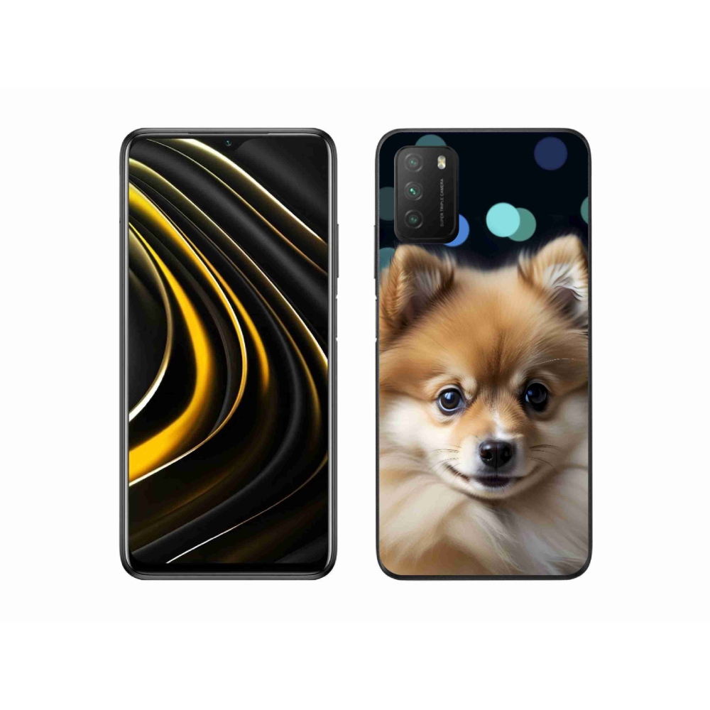 Gél borító mmCase a Xiaomi Poco M3-hoz - aranyos pomerániai