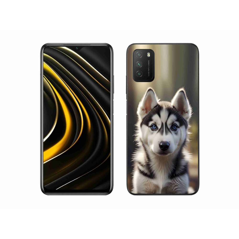 Gél borítás mmCase a Xiaomi Poco M3-hoz - aranyos szibériai husky