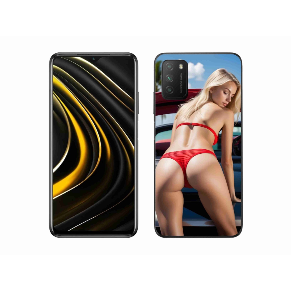 Gél borítás mmCase a Xiaomi Poco M3-hoz - szexi nő 2