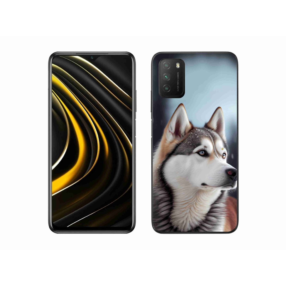 Gél borítás mmCase a Xiaomi Poco M3-hoz - Szibériai husky