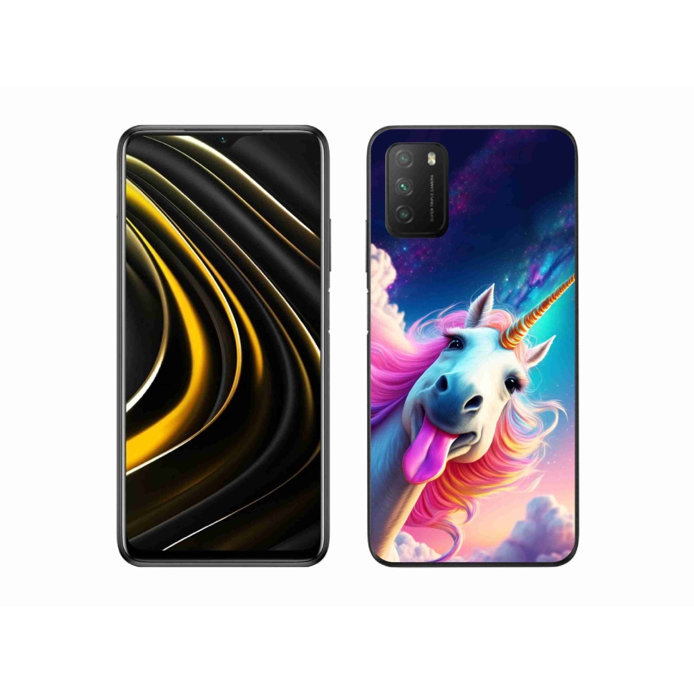 Gél borítás mmCase a Xiaomi Poco M3-hoz - őrült egyszarvú