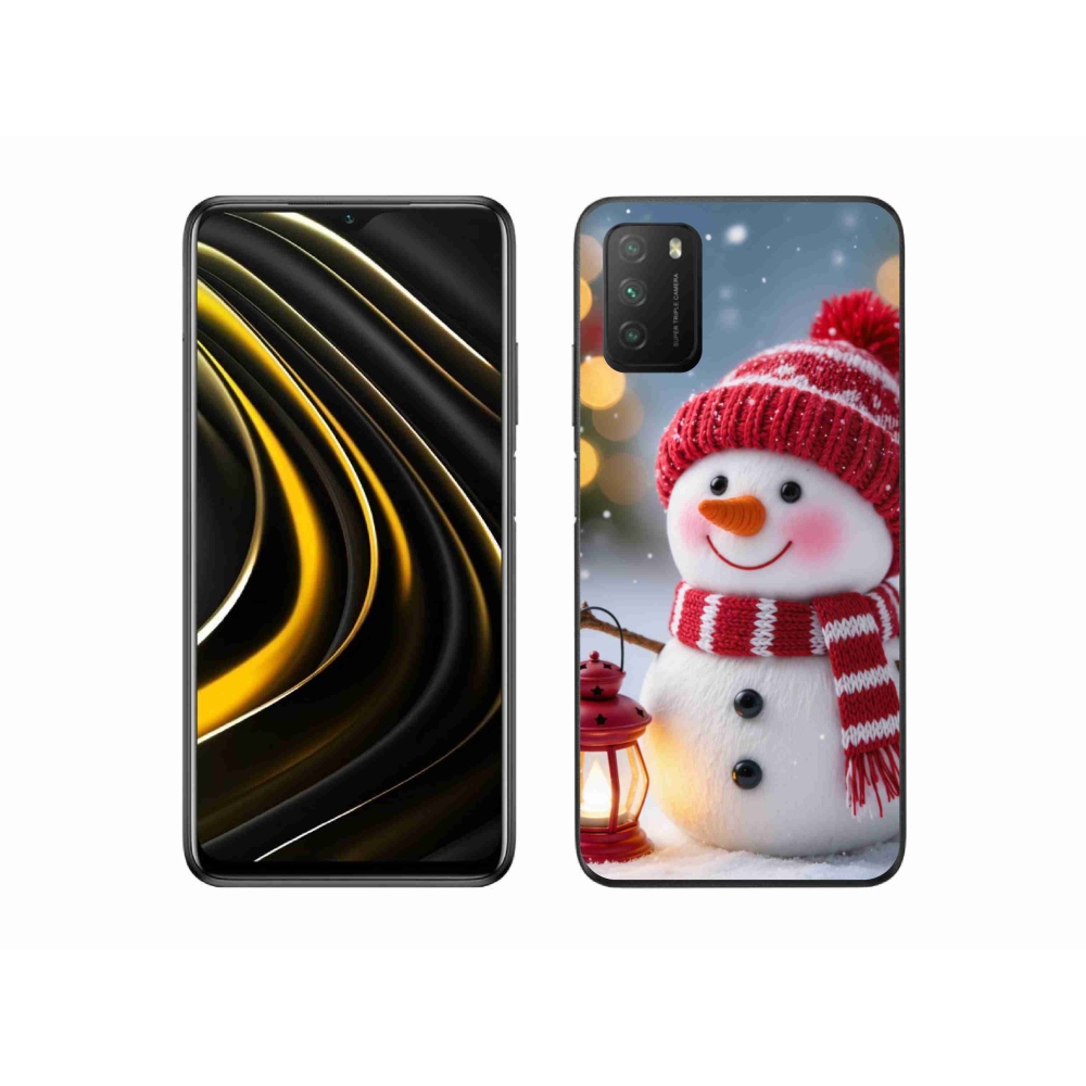 Gél borítás mmCase a Xiaomi Poco M3-hoz - hóember 2