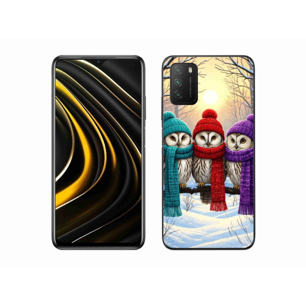 Gél borítás mmCase a Xiaomi Poco M3-hoz - bagoly barátok