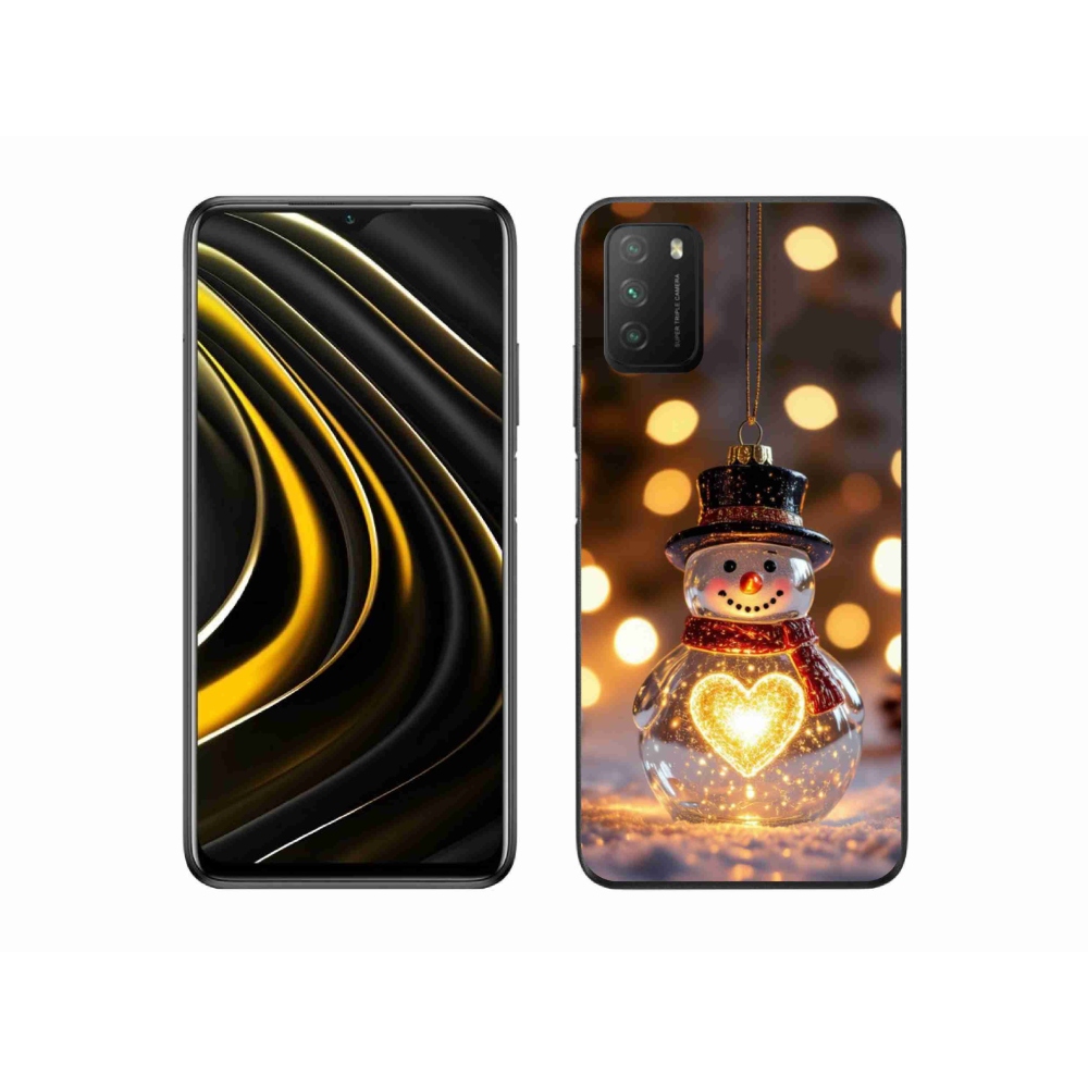 Gél borítás mmCase a Xiaomi Poco M3-hoz - Karácsonyi hóember