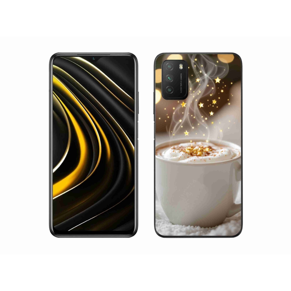 Gél borítás mmCase a Xiaomi Poco M3-hoz - Karácsonyi forró ital