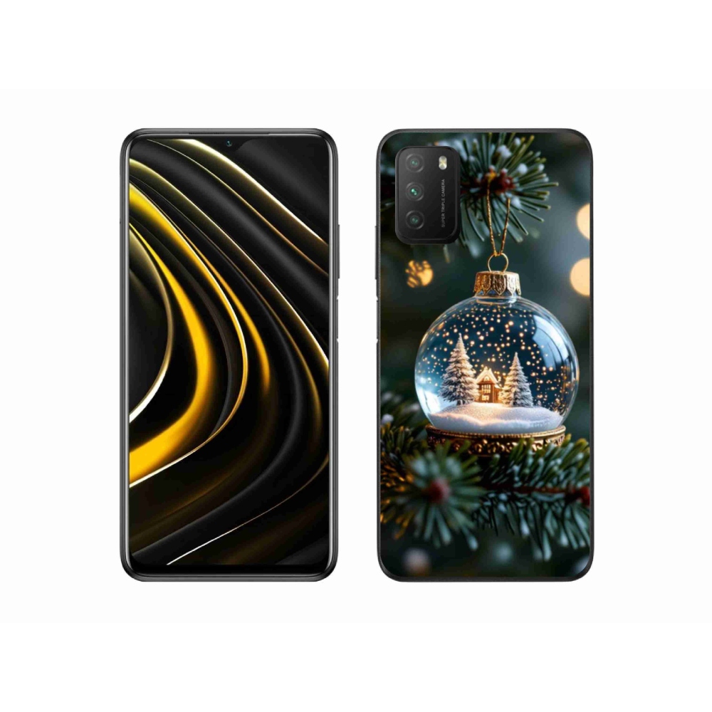 Gél borítás mmCase a Xiaomi Poco M3-hoz - Karácsonyi gömbök 2