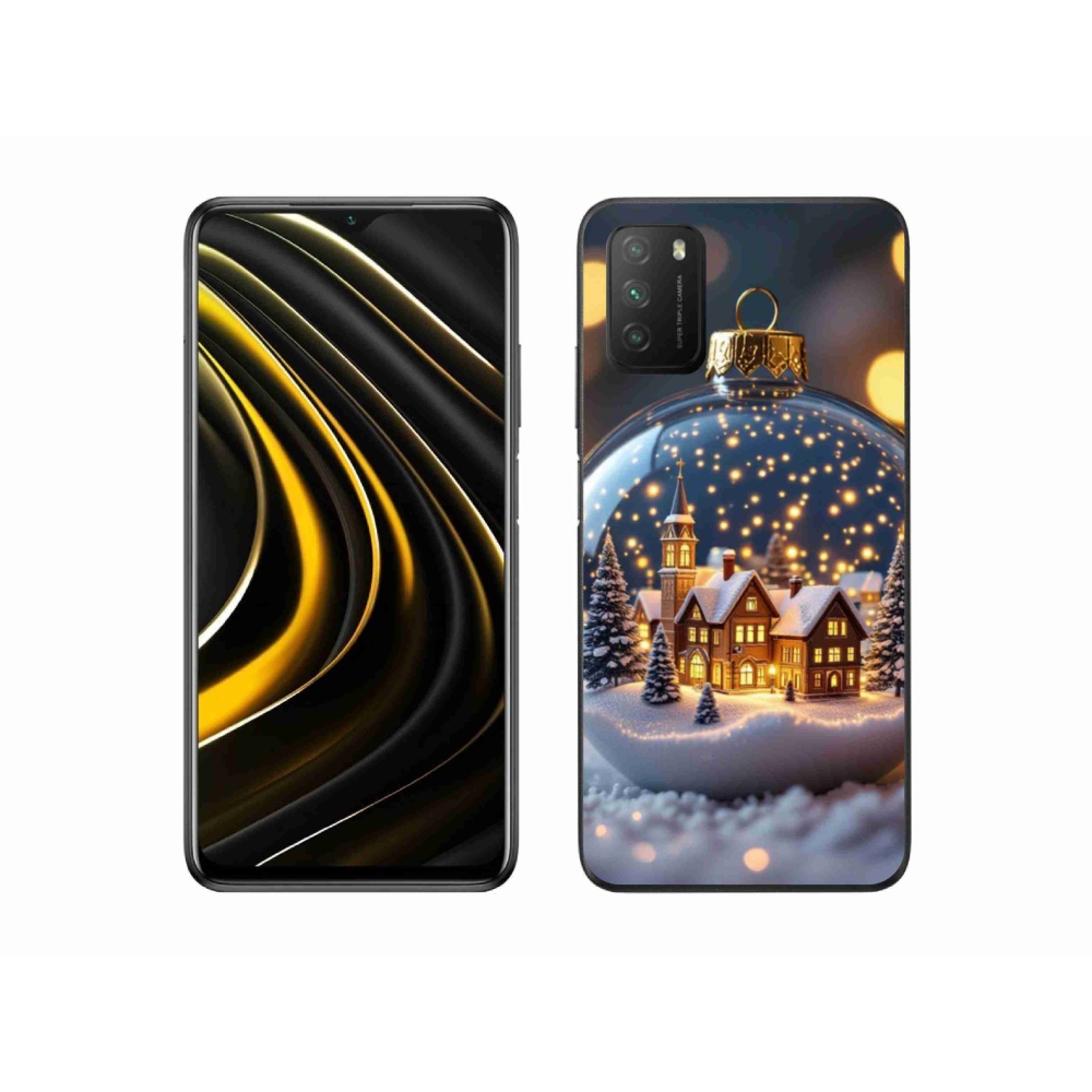 Gél borítás mmCase a Xiaomi Poco M3-hoz - Karácsonyi golyók 4