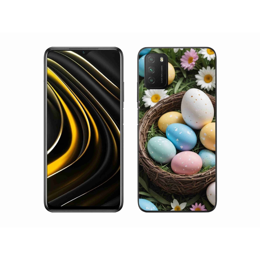 Gél borítás mmCase a Xiaomi Poco M3-hoz - Húsvéti tojások 2