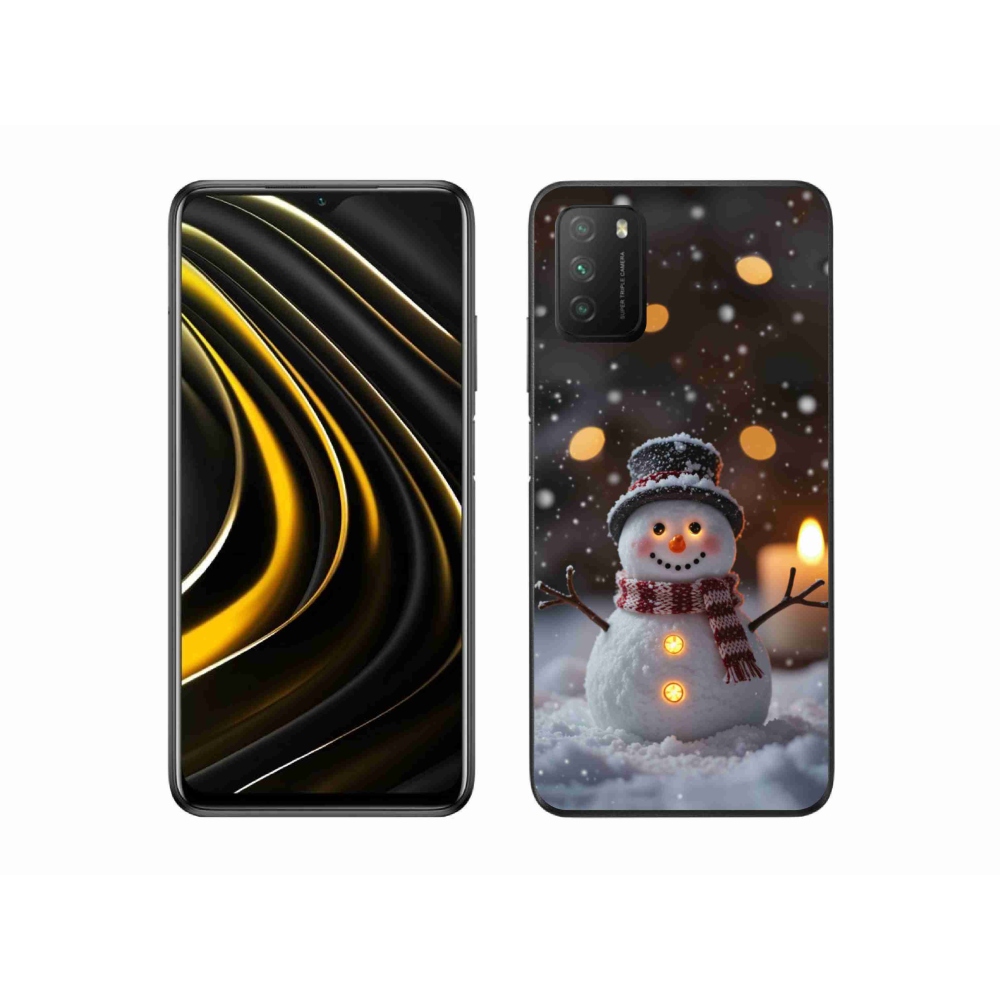 Gél borítás mmCase a Xiaomi Poco M3-hoz - boldog hóember