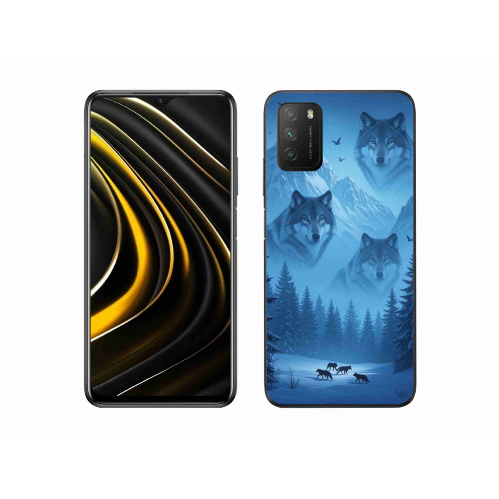 Gél borítás mmCase a Xiaomi Poco M3-hoz - farkas csomag