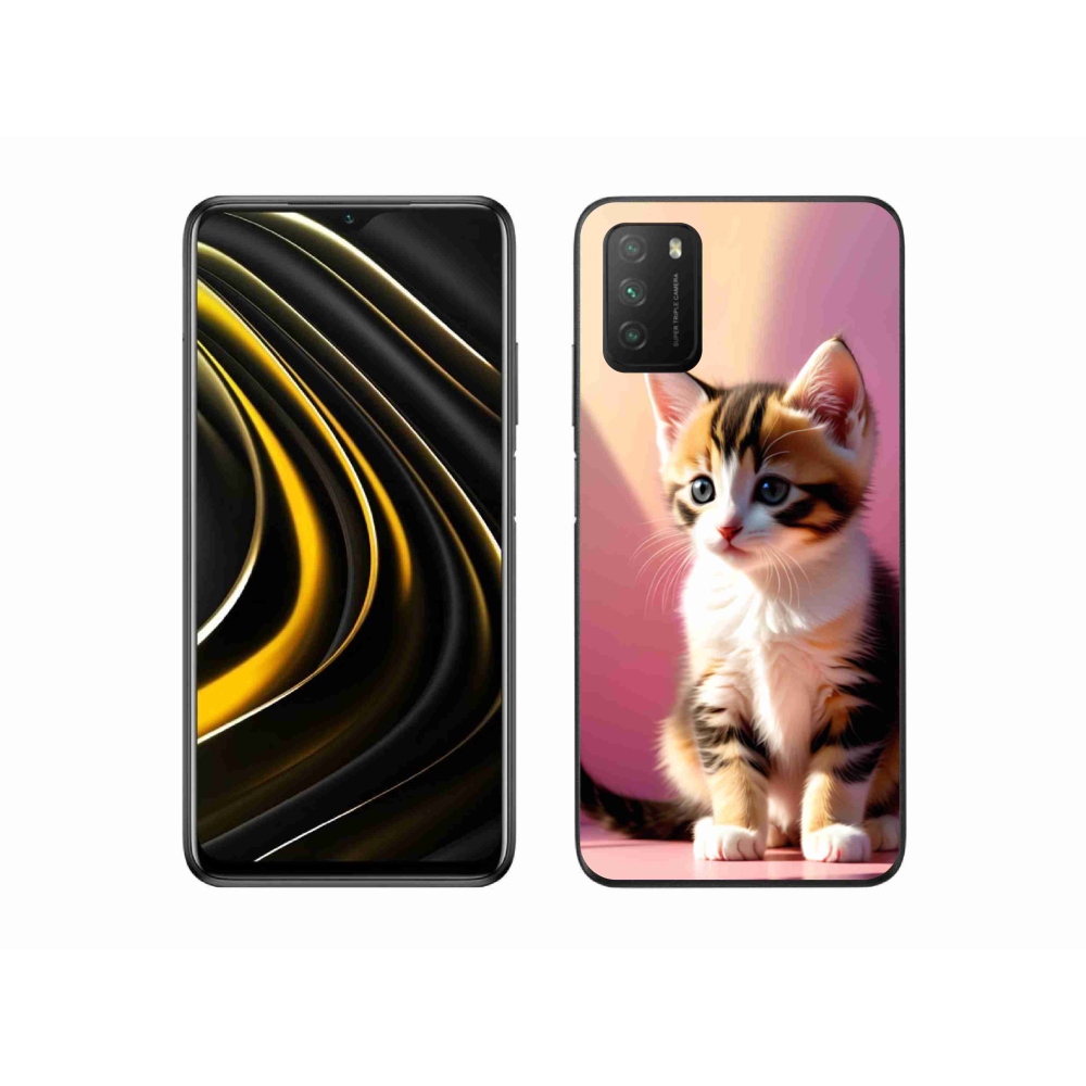 Gél borítás mmCase a Xiaomi Poco M3-hoz - kíváncsi cica 2