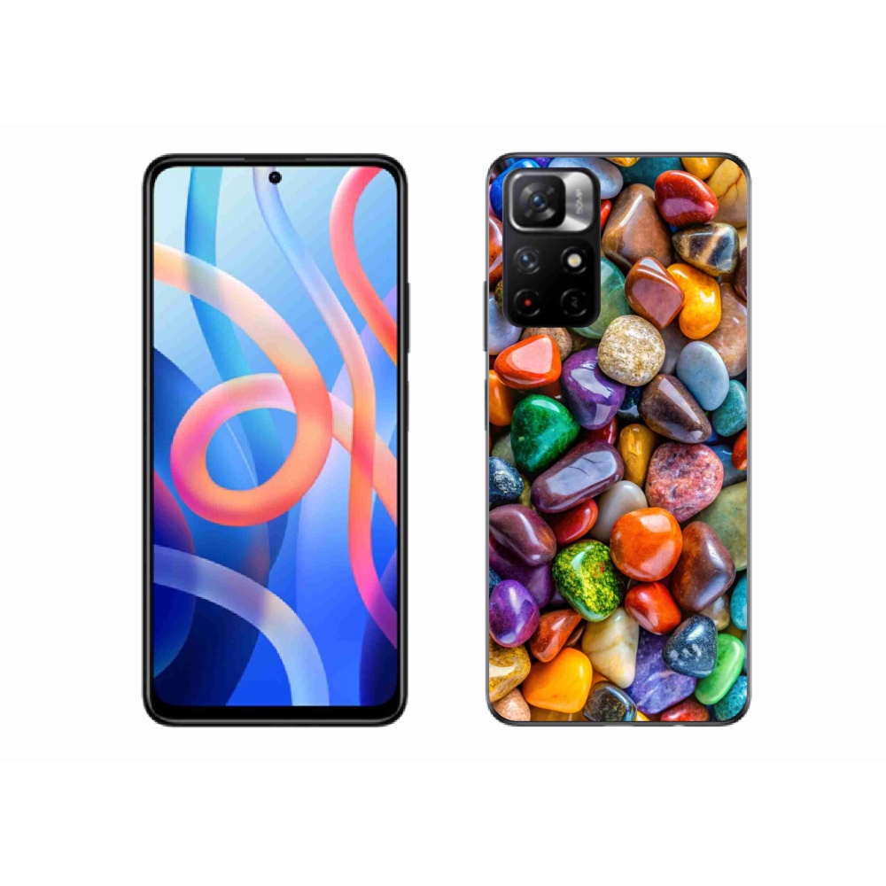 Gél borítás mmCase a Xiaomi Poco M4 Pro 5G számára - színes strasszkövek