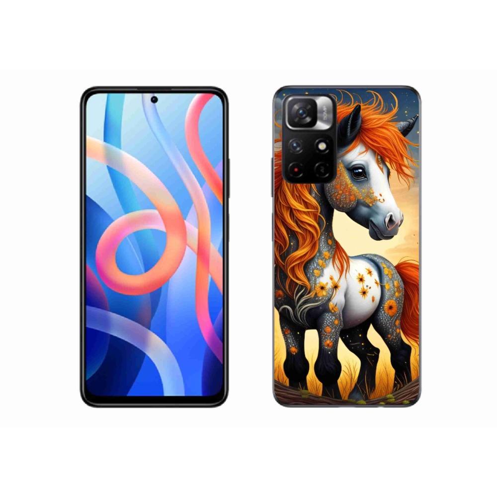 Gél borítás mmCase a Xiaomi Poco M4 Pro 5G számára - színes póni