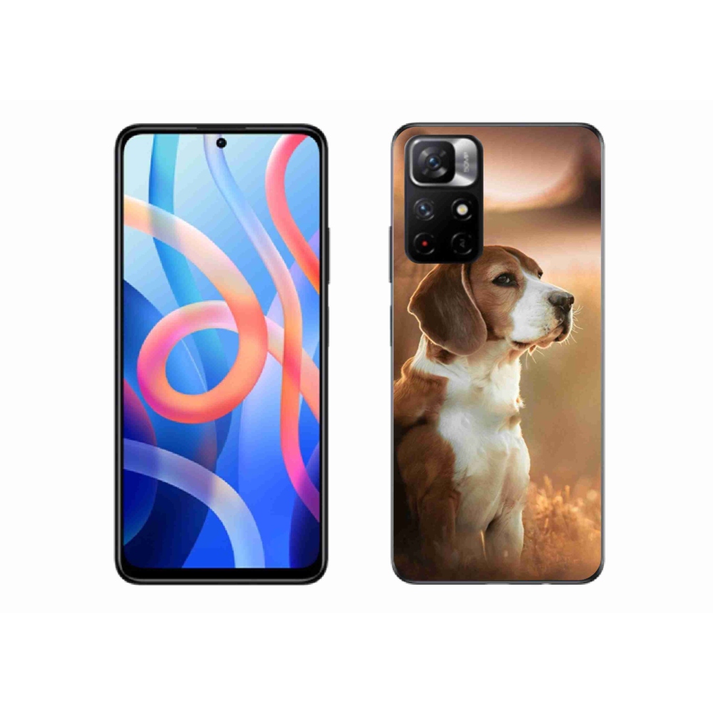 Gél védőburkolat mmCase a Xiaomi Poco M4 Pro 5G készülékhez - bézs színű