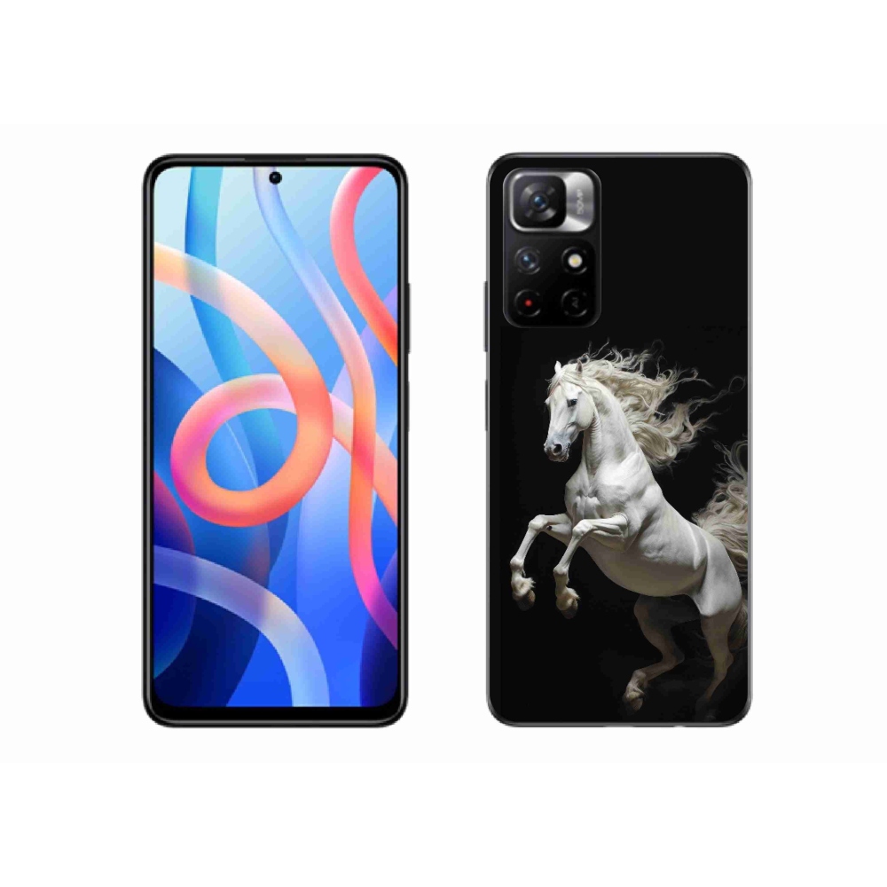 Gél borítás mmCase a Xiaomi Poco M4 Pro 5G-hez - fehér ló 4