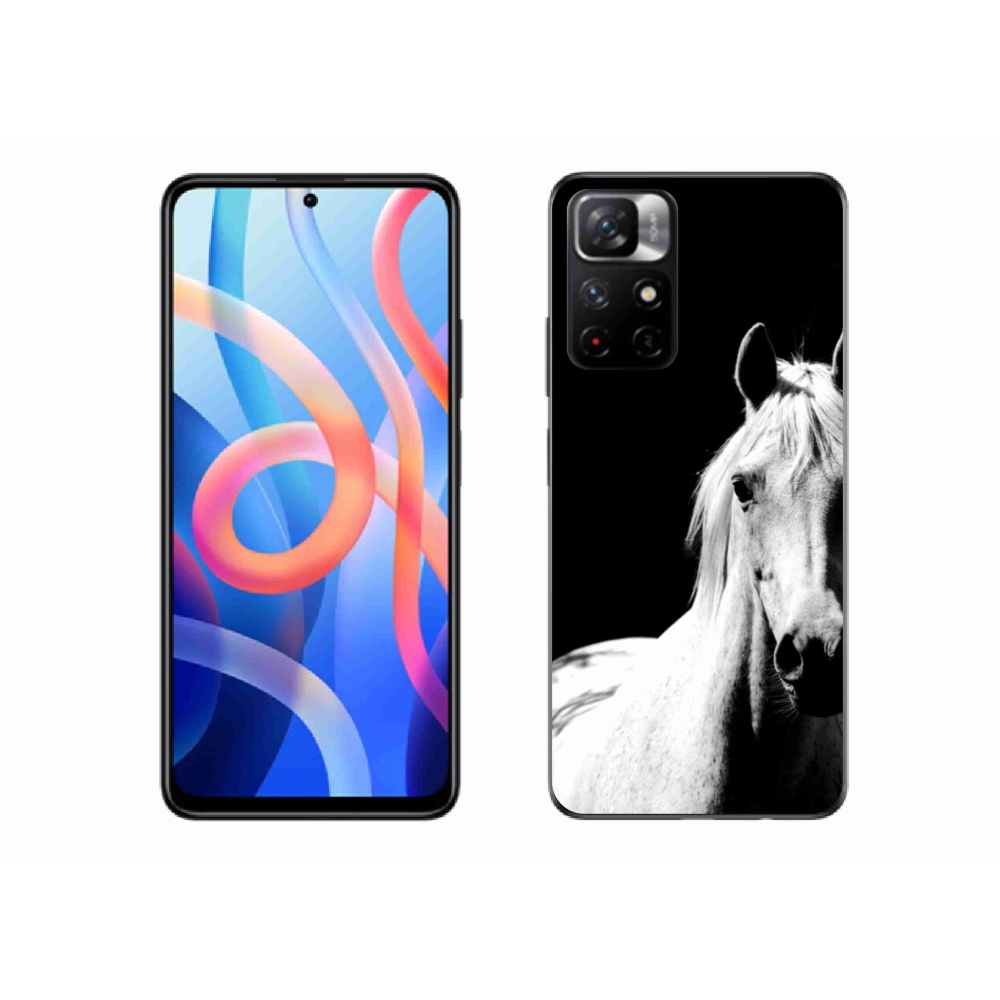 Gél borítás mmCase a Xiaomi Poco M4 Pro 5G-hez - fehér ló 5