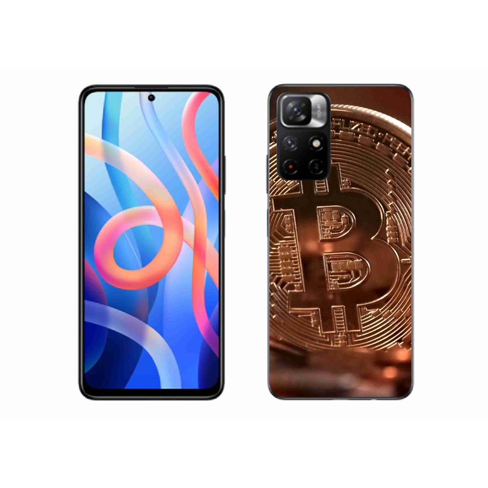 Gél borító mmCase a Xiaomi Poco M4 Pro 5G számára - bitcoin