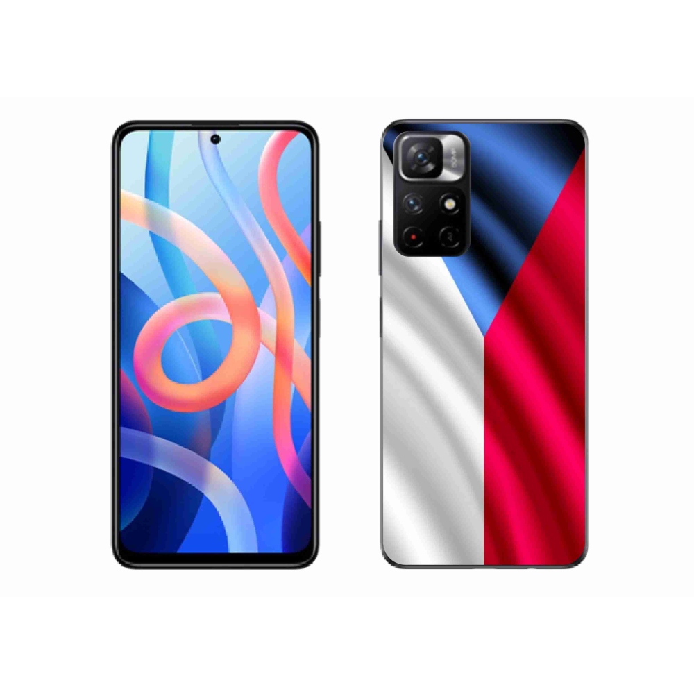 Gél borítás mmCase a Xiaomi Poco M4 Pro 5G számára - cseh zászló