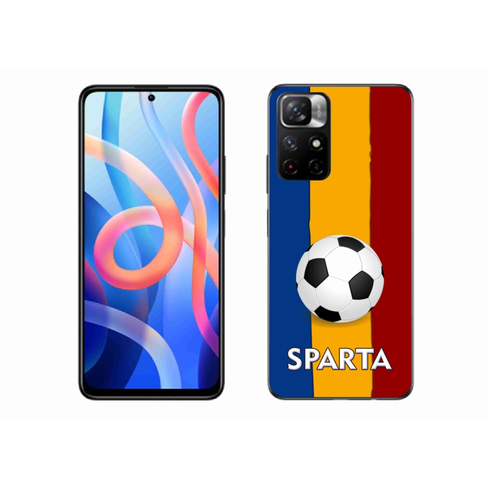 Gél borítás mmCase a Xiaomi Poco M4 Pro 5G számára - futball 1
