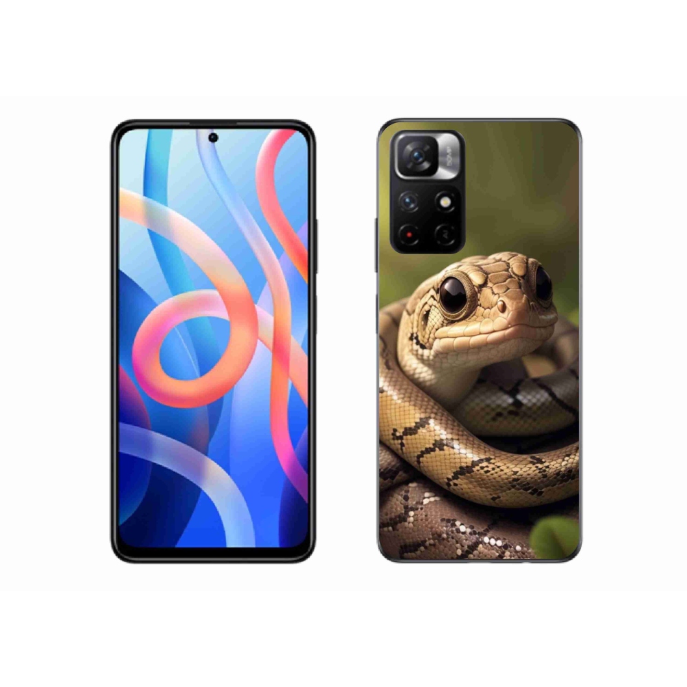 Gél borítás mmCase a Xiaomi Poco M4 Pro 5G-hez - kígyó 1