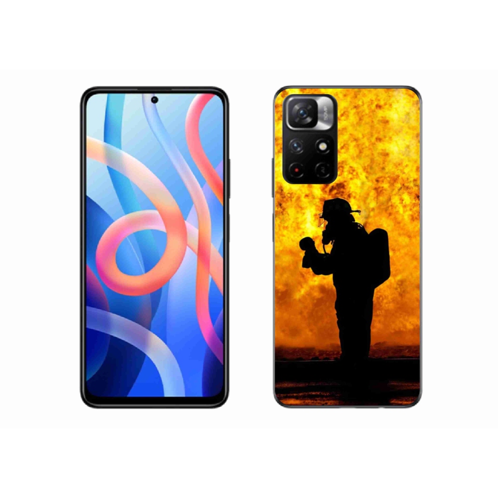 Gél borítás mmCase a Xiaomi Poco M4 Pro 5G számára - tűzoltó