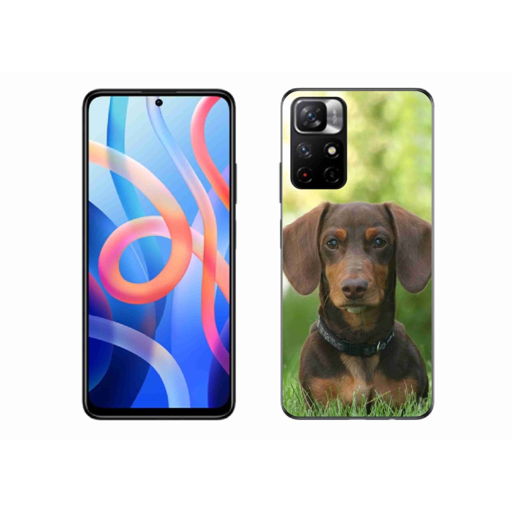 Gél borítás mmCase a Xiaomi Poco M4 Pro 5G-hez - barna tacskó