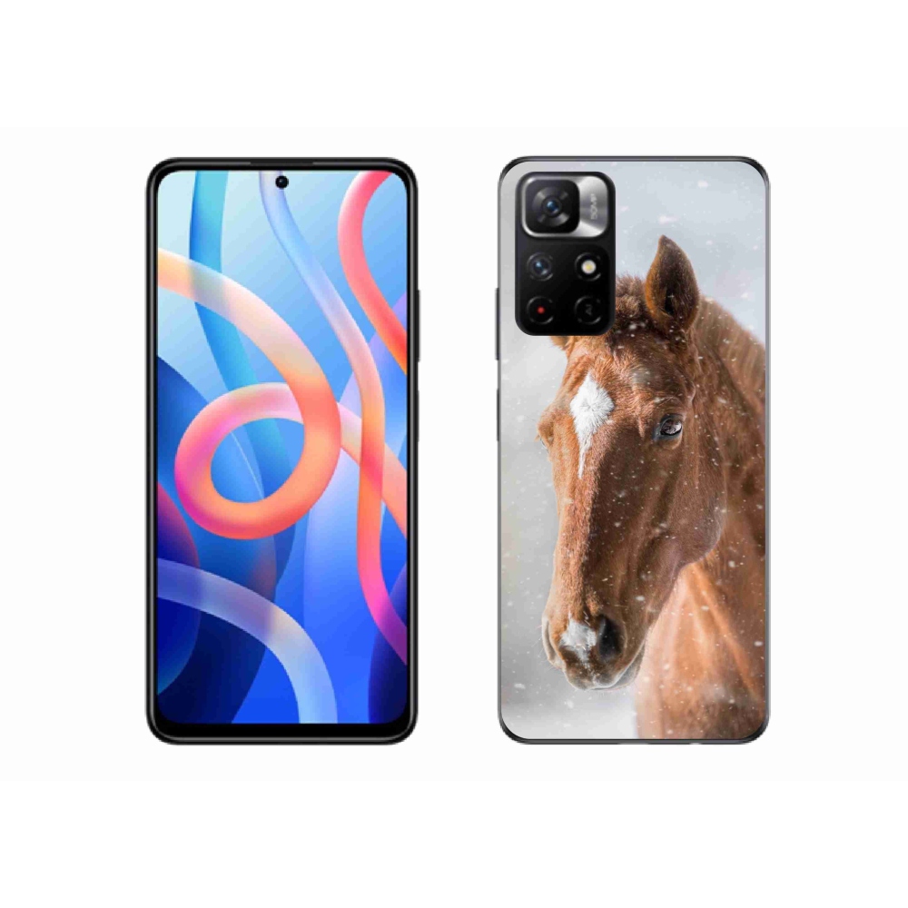 Gél borítás mmCase a Xiaomi Poco M4 Pro 5G-hez - barna ló 2