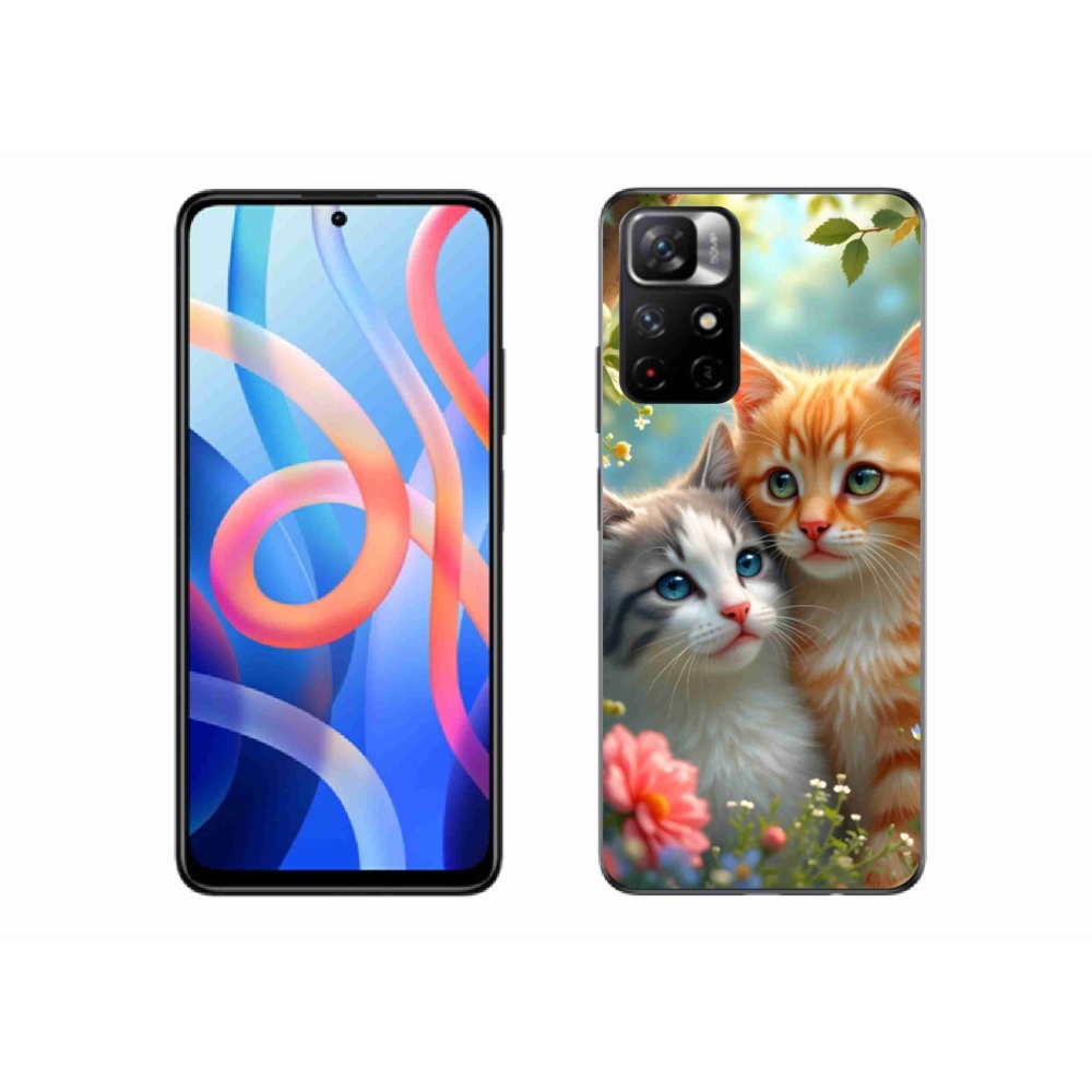 Gél borítás mmCase a Xiaomi Poco M4 Pro 5G-hez - macskaszerelem 2