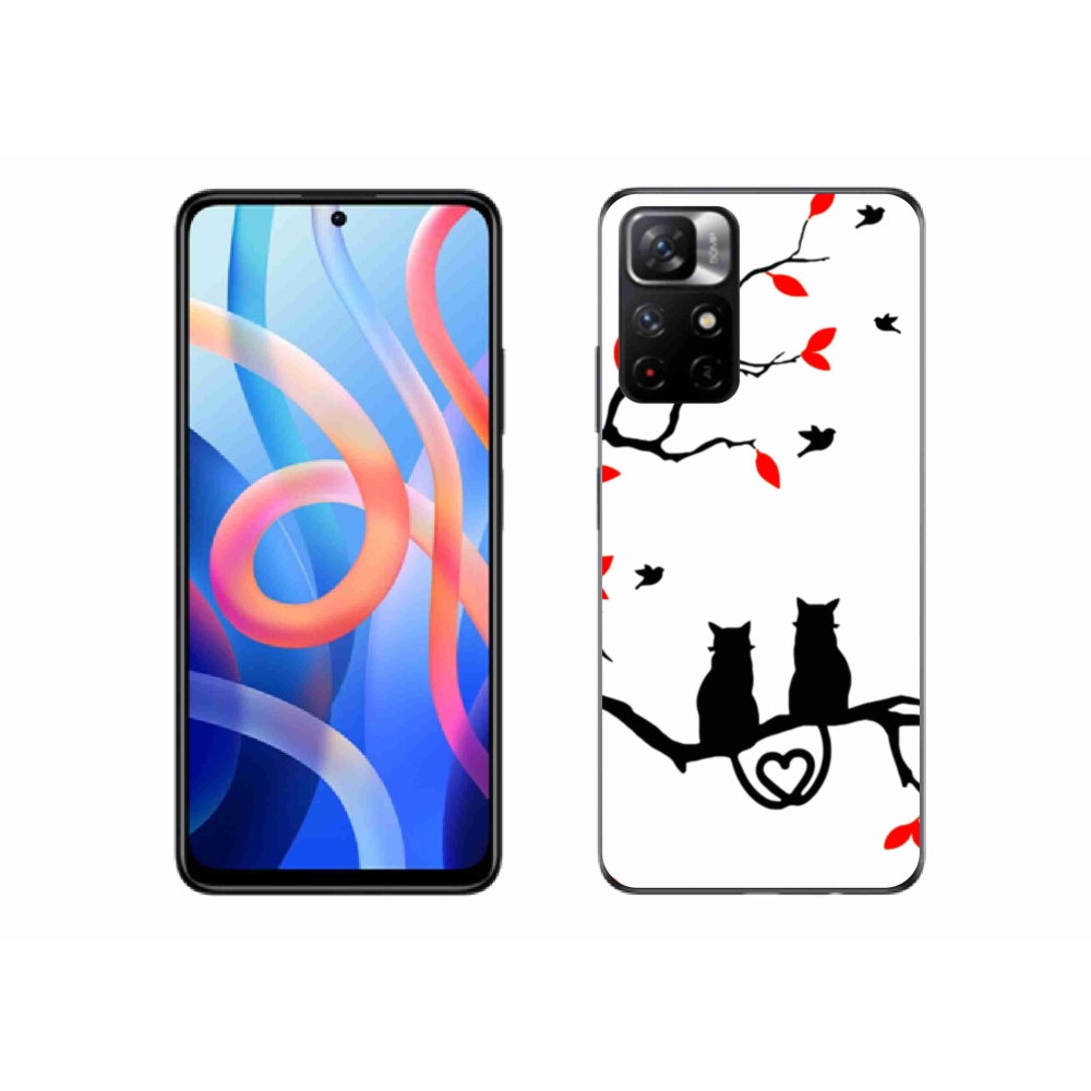 Gél borítás mmCase a Xiaomi Poco M4 Pro 5G számára - macskaszerelem