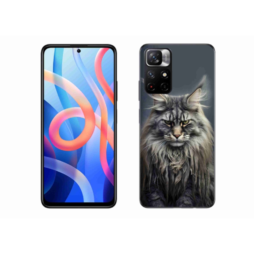 Gél borítás mmCase a Xiaomi Poco M4 Pro 5G-hez - macskaszem nézet 4