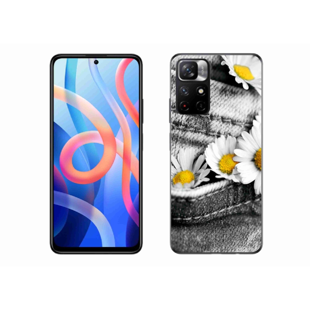 Gél borítás mmCase a Xiaomi Poco M4 Pro 5G-hez - margaréták