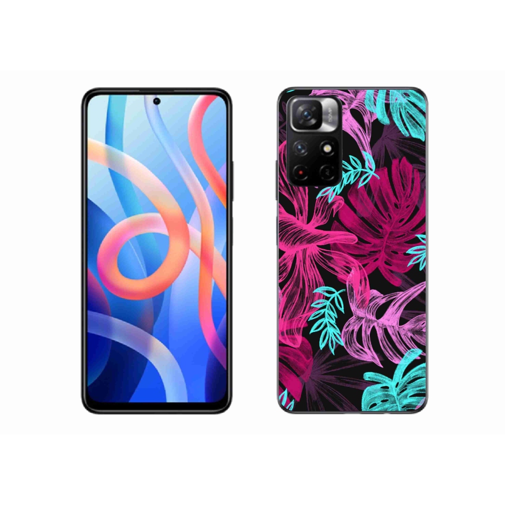 Gél borítás mmCase a Xiaomi Poco M4 Pro 5G számára - virágok 1