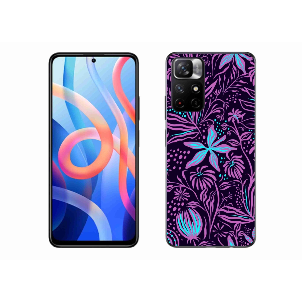 Gél borítás mmCase a Xiaomi Poco M4 Pro 5G számára - virágok 2