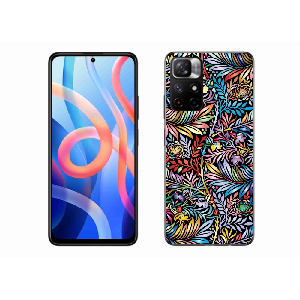 Gél borító mmCase a Xiaomi Poco M4 Pro 5G számára - virágok 5