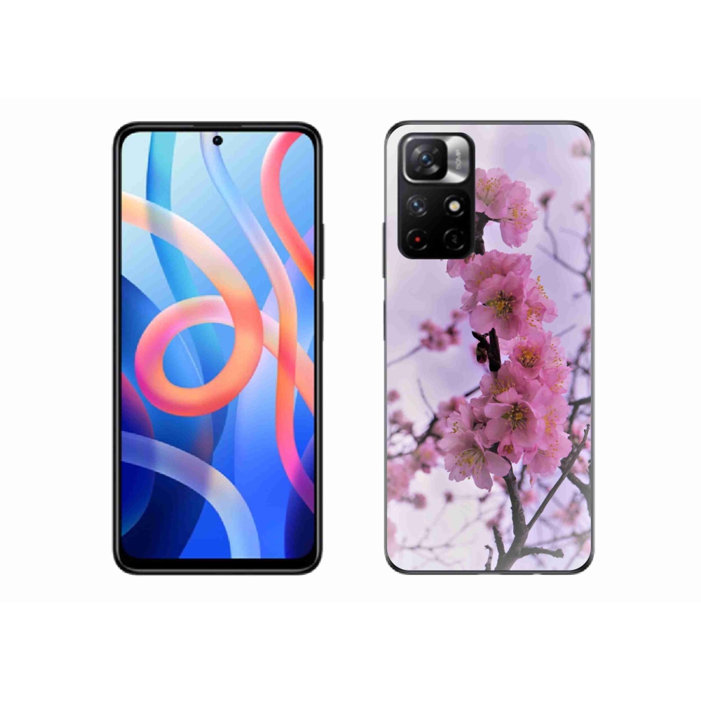 Gél borító mmCase a Xiaomi Poco M4 Pro 5G számára - virágok 7