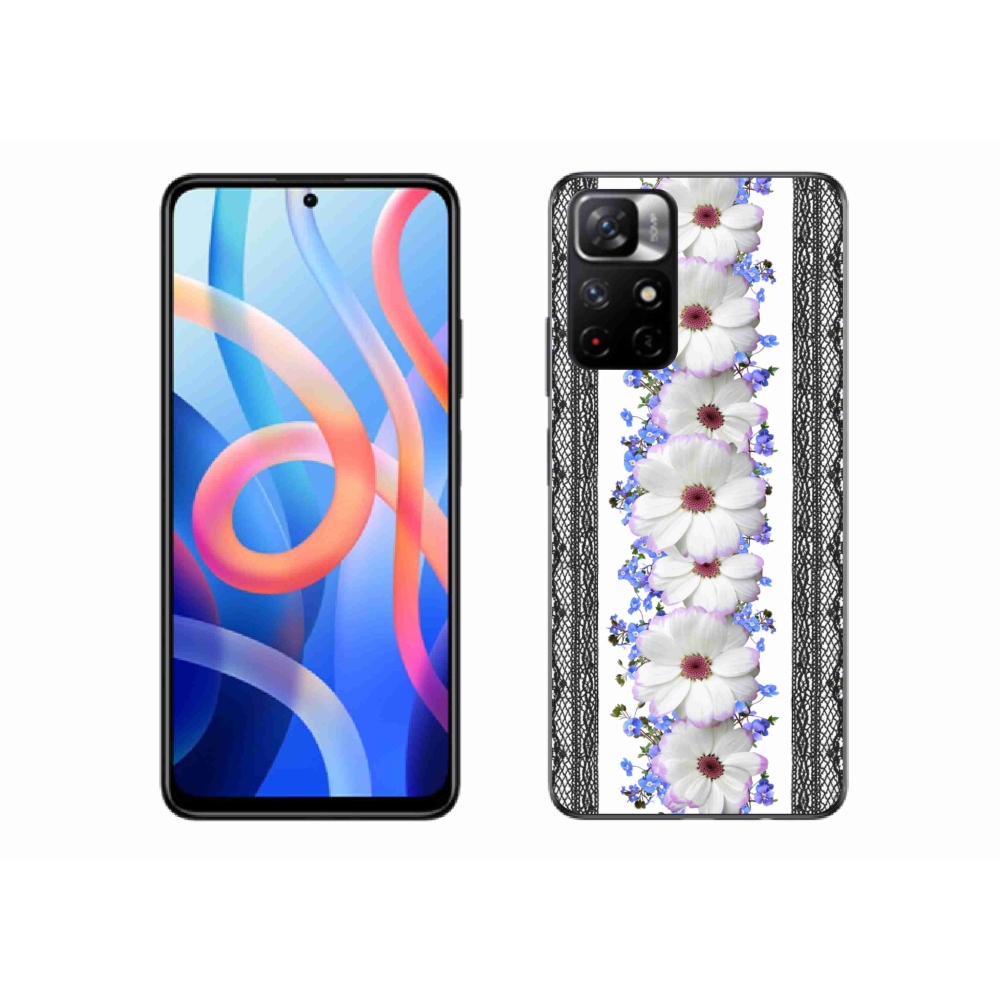 Gél borító mmCase a Xiaomi Poco M4 Pro 5G számára - virágok 8