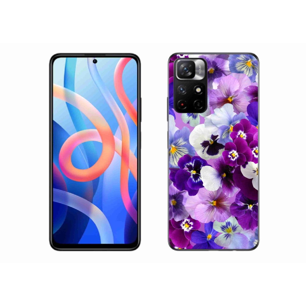 Gél borító mmCase a Xiaomi Poco M4 Pro 5G számára - virágok 9