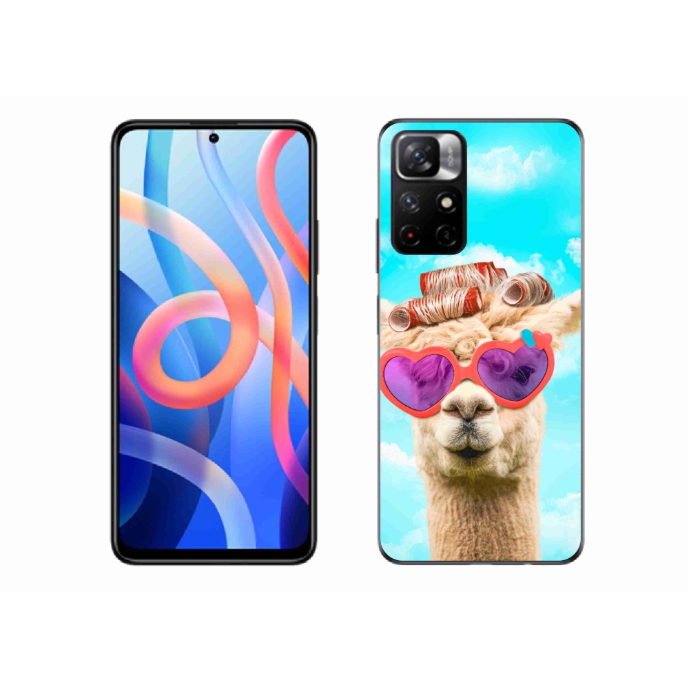 Gél borítás mmCase a Xiaomi Poco M4 Pro 5G számára - szemüveges láma