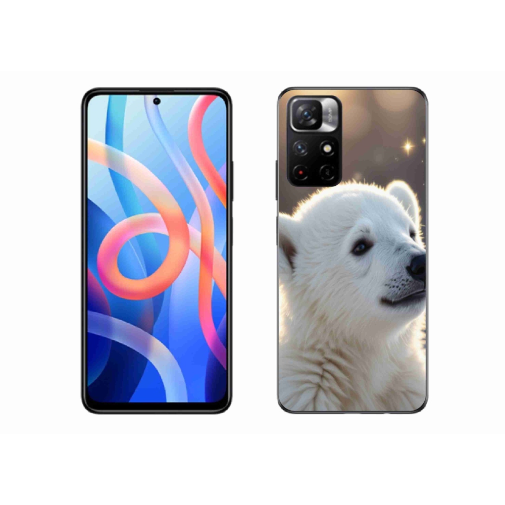 Gél borítás mmCase a Xiaomi Poco M4 Pro 5G számára - jegesmedve