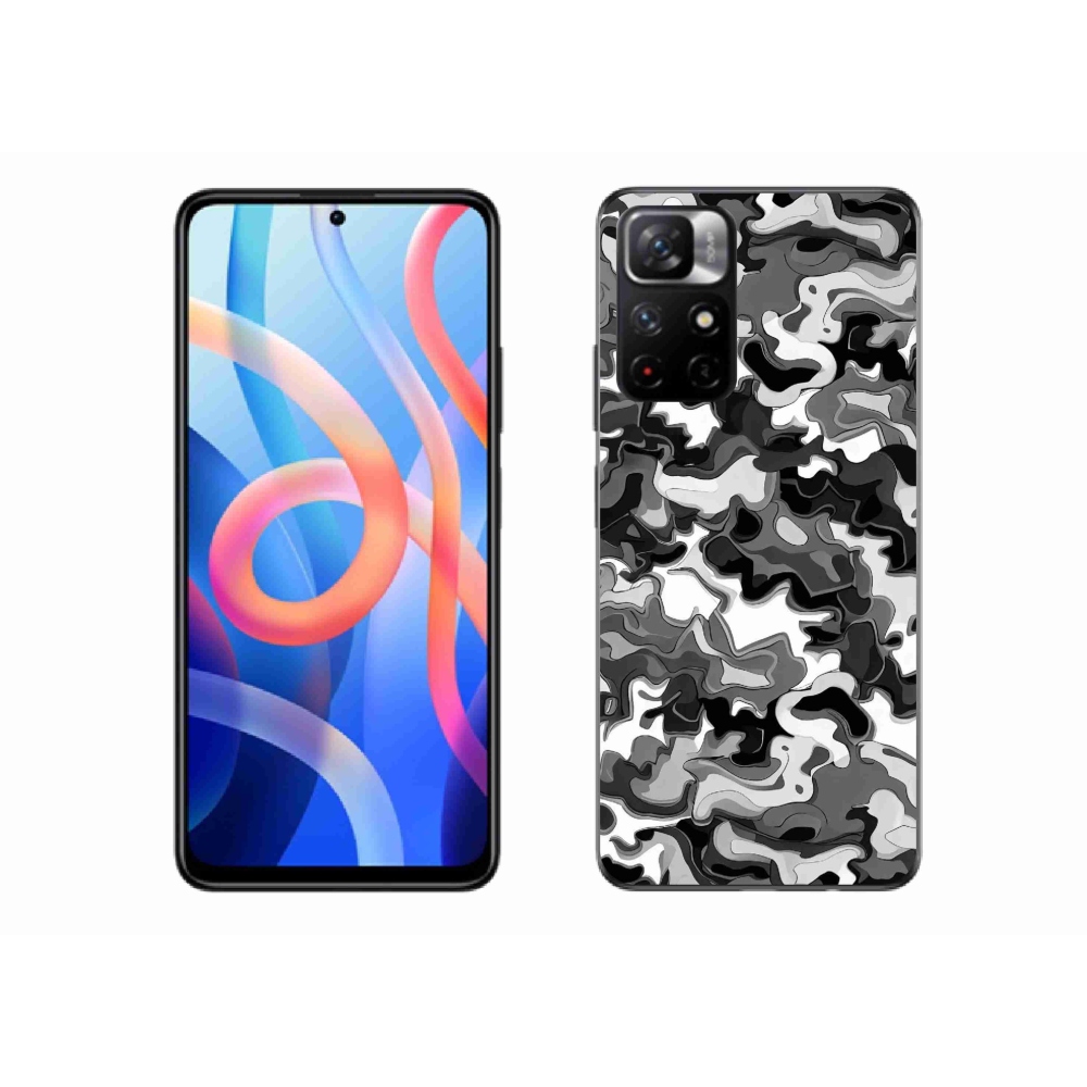 Gél borítás mmCase a Xiaomi Poco M4 Pro 5G számára - álcázó minta 3