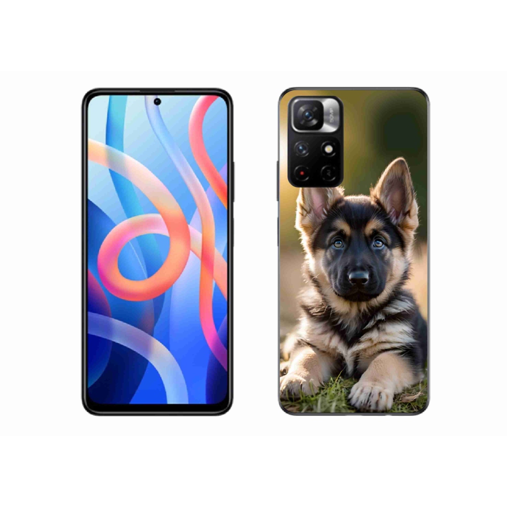 Gél borítás mmCase a Xiaomi Poco M4 Pro 5G számára - Német juhászkutya a természetben