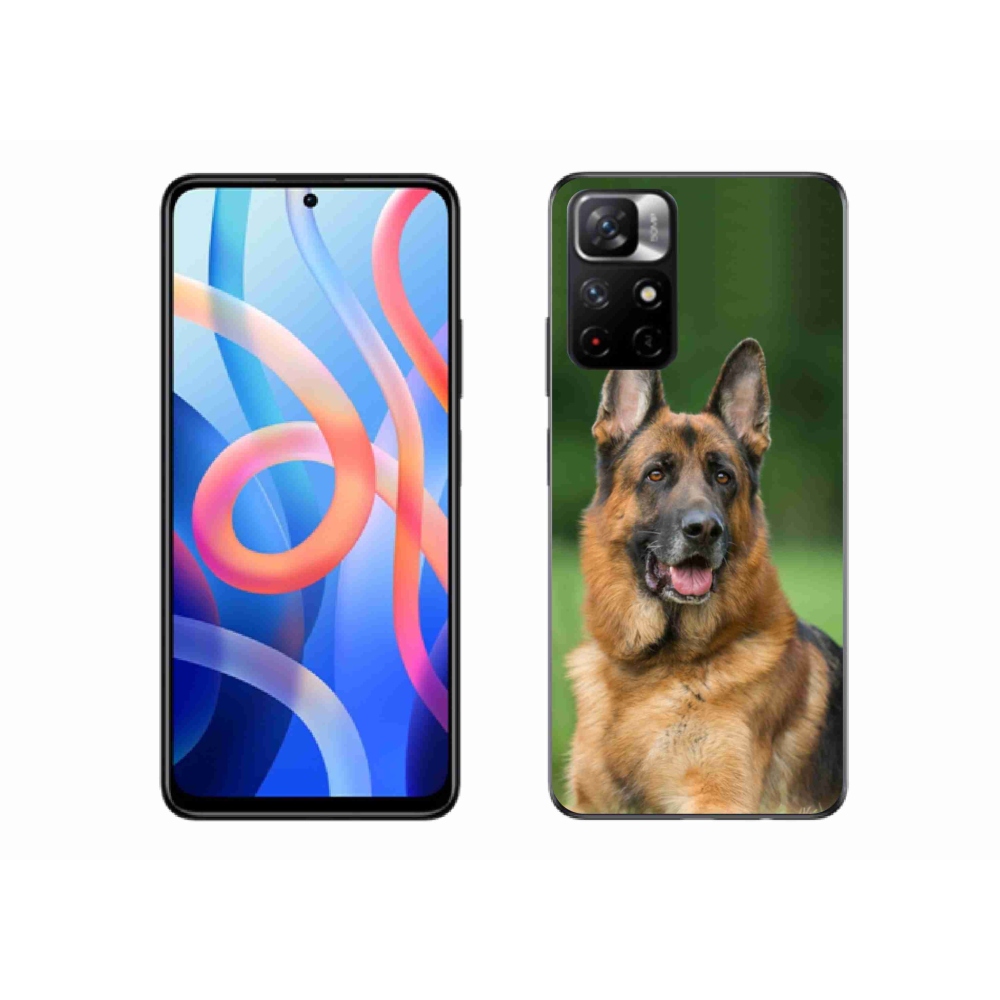 Gél borítás mmCase a Xiaomi Poco M4 Pro 5G számára - Német juhászkutya