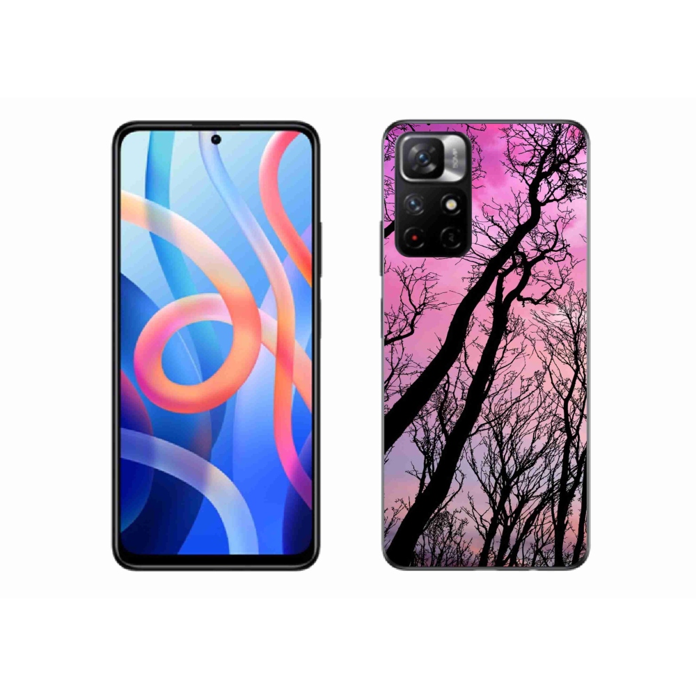 Gél borítás mmCase a Xiaomi Poco M4 Pro 5G számára - kidőlt fák