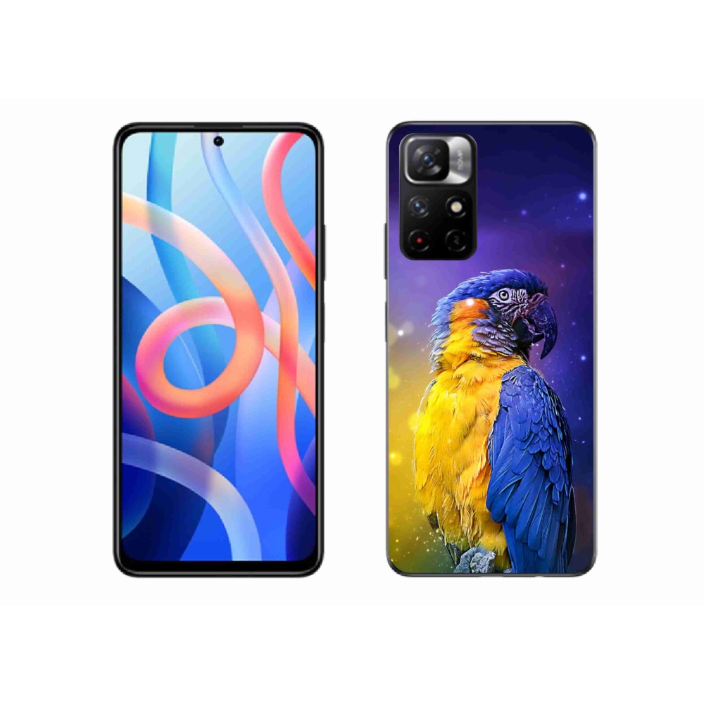 Gél borítás mmCase a Xiaomi Poco M4 Pro 5G-hez - papagáj ara 1