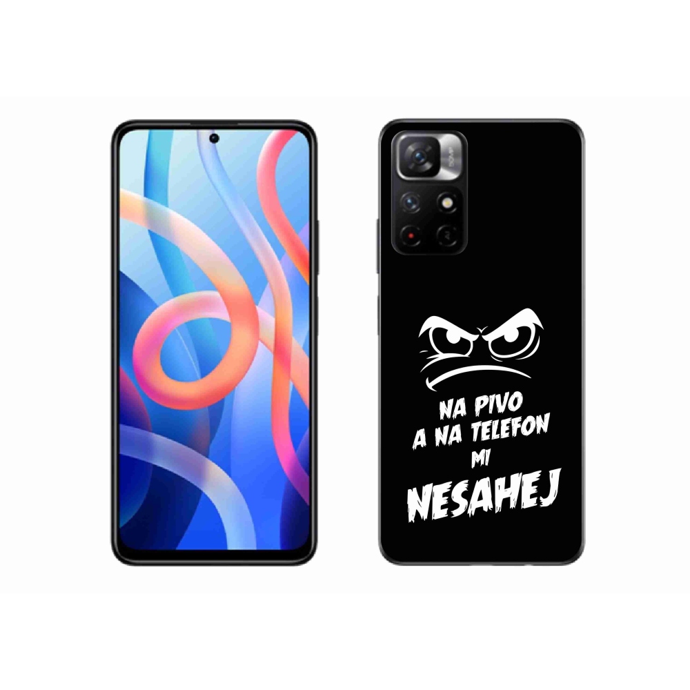 Gél borítás mmCase a Xiaomi Poco M4 Pro 5G - sör motívum 2 fekete háttérrel