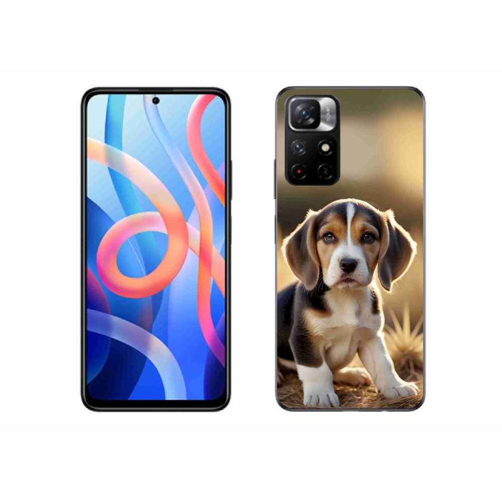 Gél borítás mmCase a Xiaomi Poco M4 Pro 5G számára - aranyos beagle
